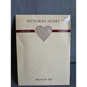 Victoria Secret Pantyhose Control Top Sheer Small Nude Neutral Vintage Hosiery S